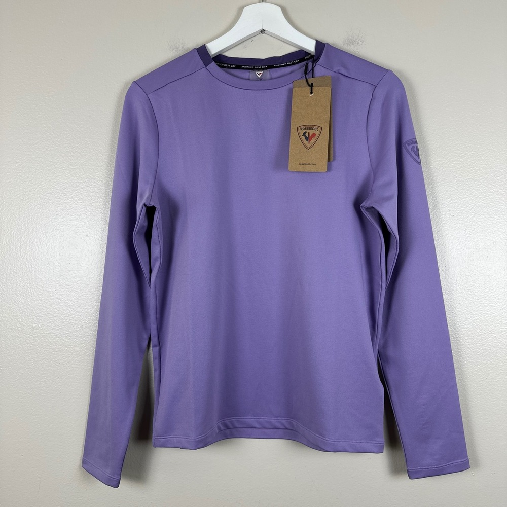 Rossignol Women's XS Base Layer Top French Lilac Purple‎ Long Sleeve NEW
